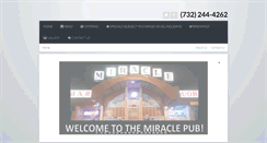 Desktop Screenshot of miraclesportspub.com